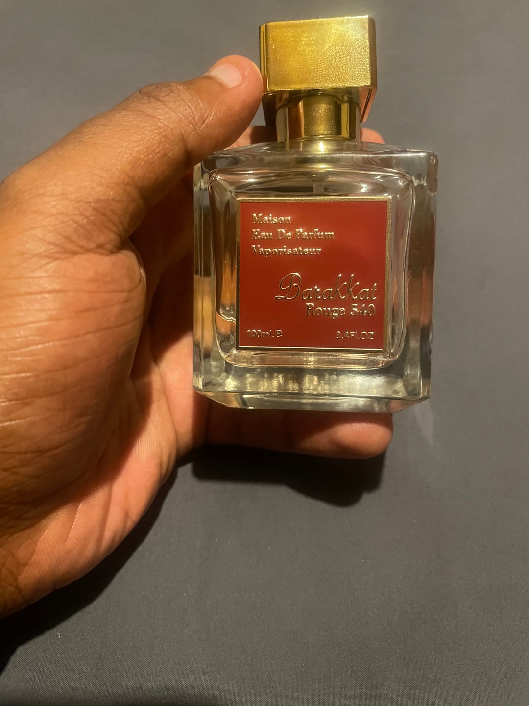 Customer photo review of Barakkat Rouge 540 EDP 100ml