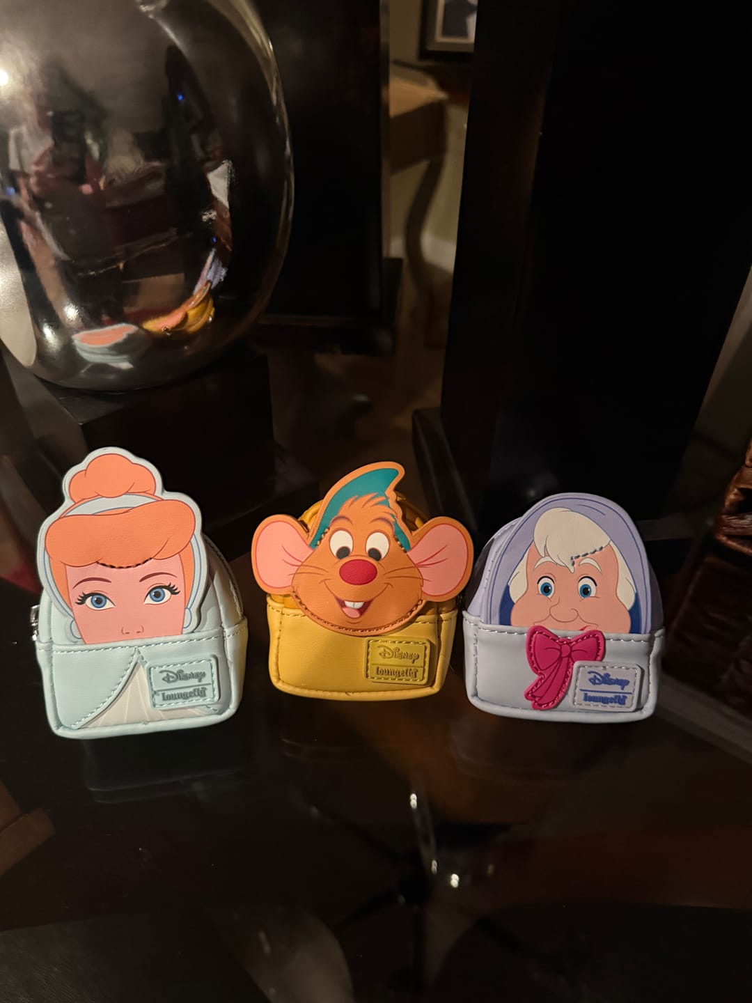 Customer photo review of Loungefly Disney Cinderella 75th Anniversary Mini Backpack Mystery Box Keychains