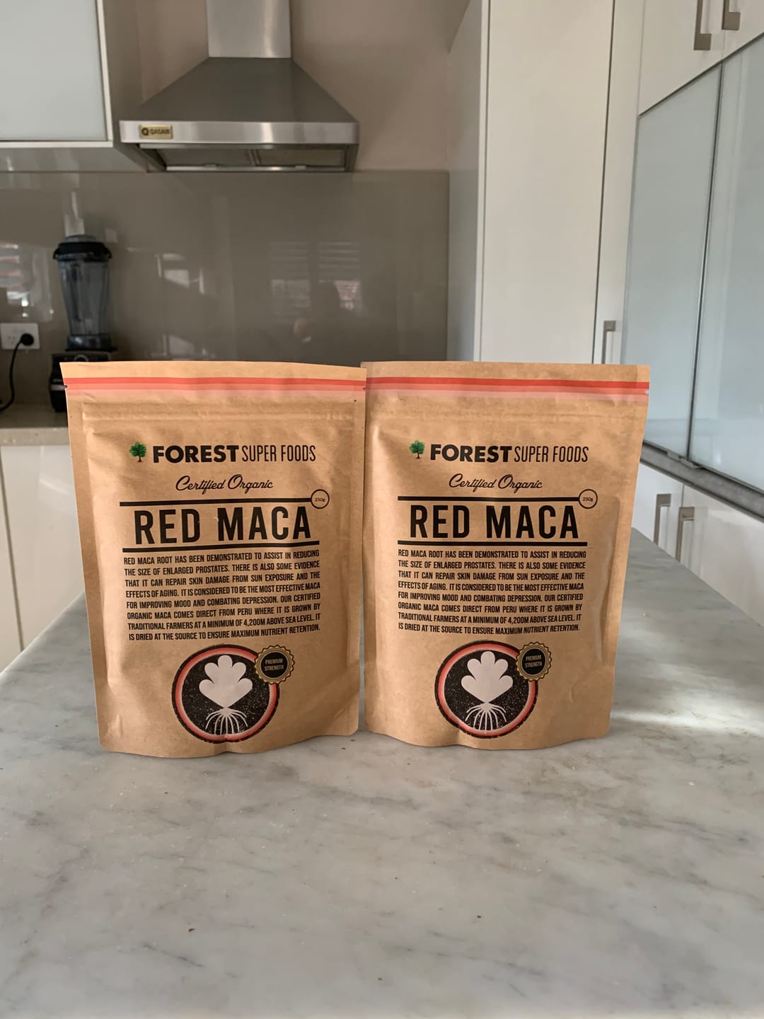 Customer photo review of Certified Organic Red Maca Root Powder