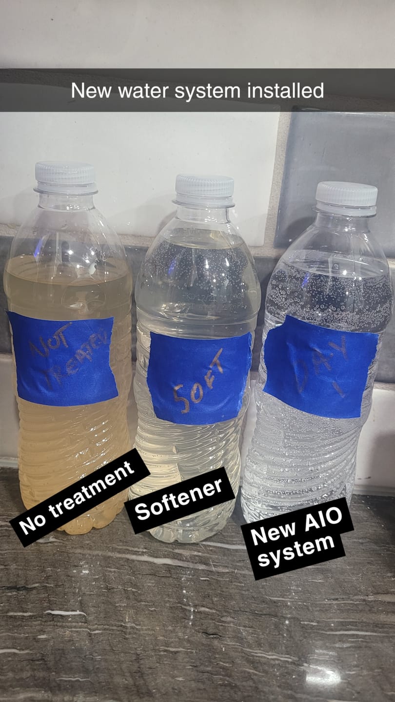 Customer photo review of Iron Master AIO Iron Filter for Well Water by SoftPro [Air Injected Water Filter / Katalox]