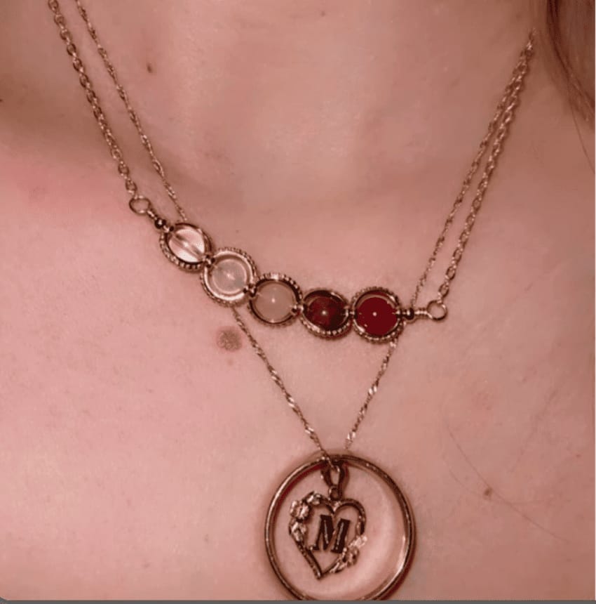 Customer photo review of Cancer Necklace