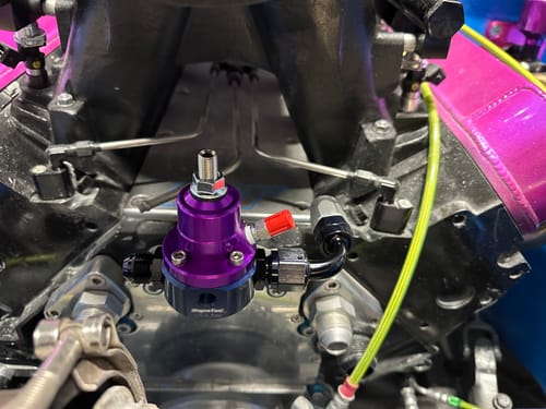 Customer photo review of Fluidworks LS Timing Cover Fuel Regulator Bracket Kit