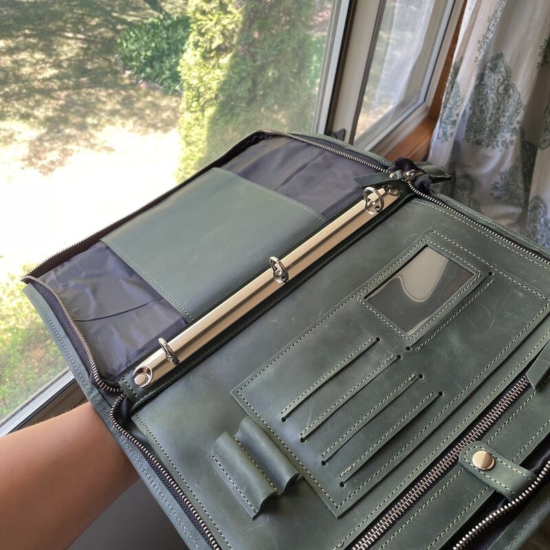Customer photo review of Zippered Padfolio Minimal