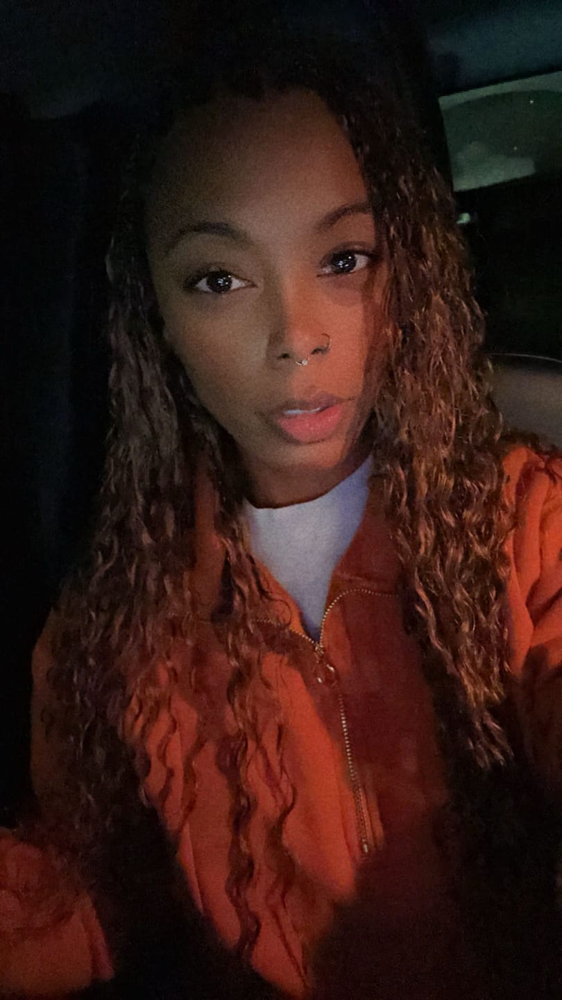 Customer photo review of #27 Honey Blonde Deep Wave Bulk Hair Extensions for Braiding