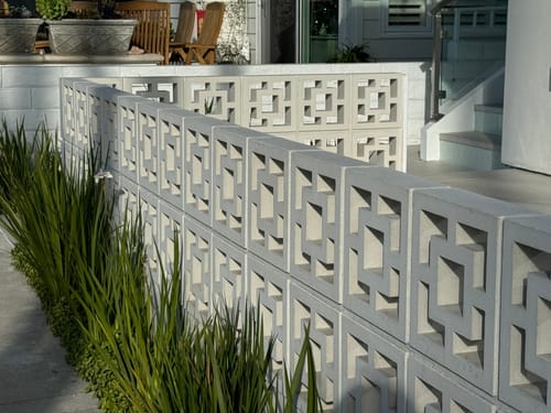 Town Square White 11 4 Breeze Block
