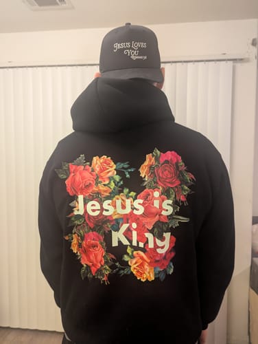Customer photo review of Jesus Loves You Embroidered Hat