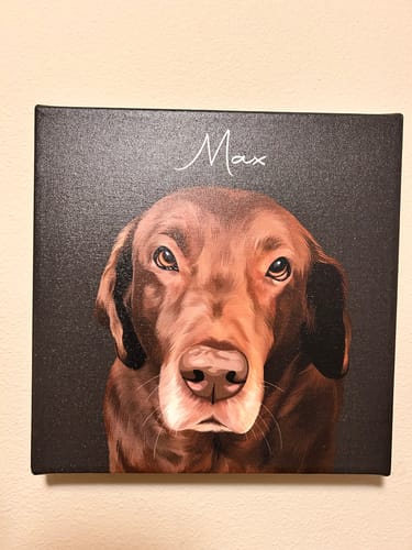 Customer photo review of Pet Art Canvas Wrap