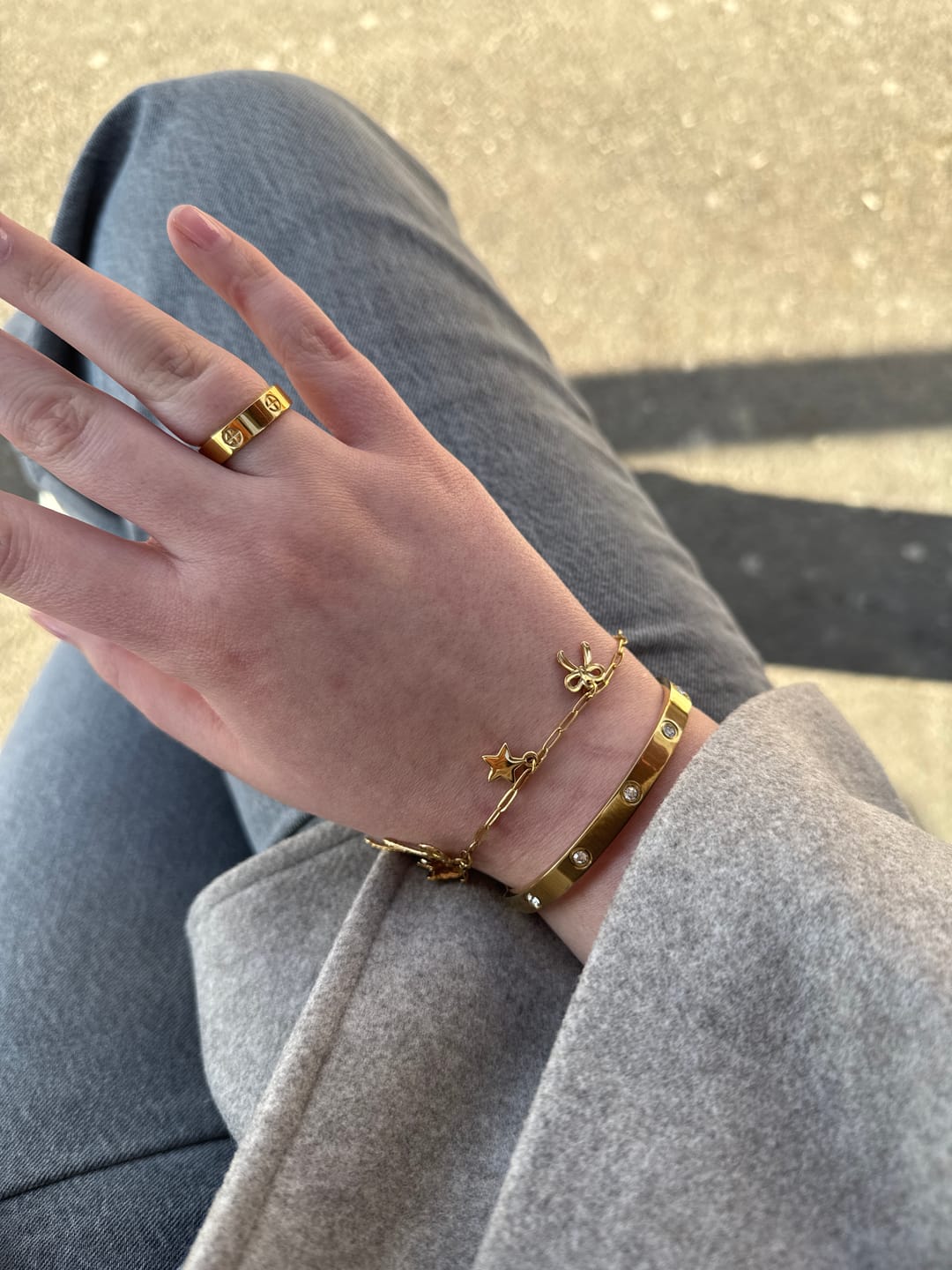 Customer photo review of Timeless Affection Ring 14 Karat vergoldet