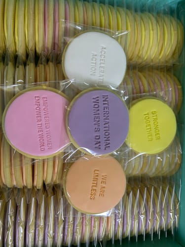Customer photo review of Assorted International Women’s Day Cookies - IWD 2025