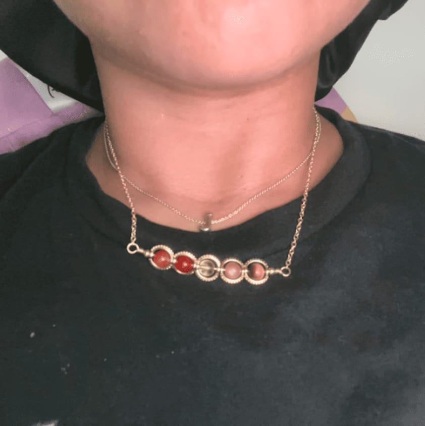 Customer photo review of Leo Necklace
