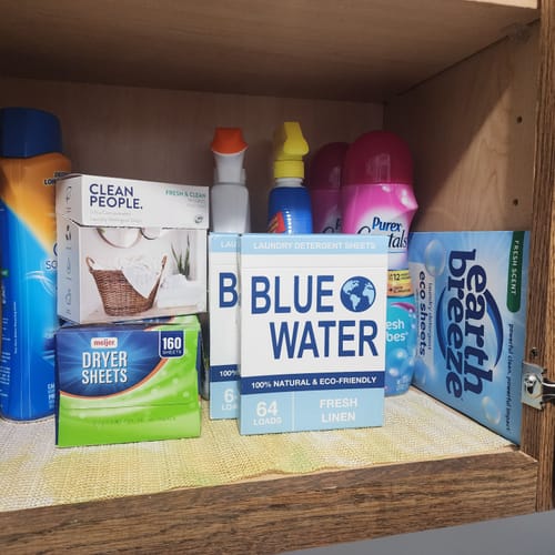 Customer photo review of Our Detergent Sheets