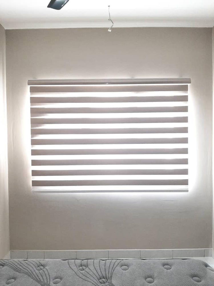 Customer photo review of Tisa Signature Light Filtering Zebra Blinds