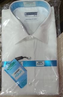 Customer photo review of AQUA Stain Free White Shirts