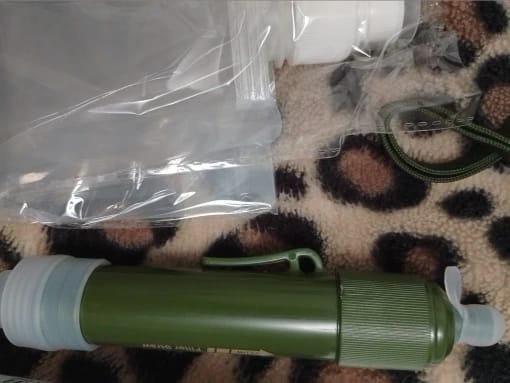Customer photo review of Kompakter Wasserfilter für Camping & Survival