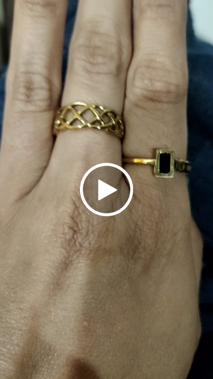 Customer video review of Black Charm Ring