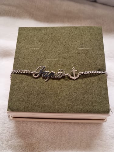 Customer photo review of Bracciale Papà con Ancora