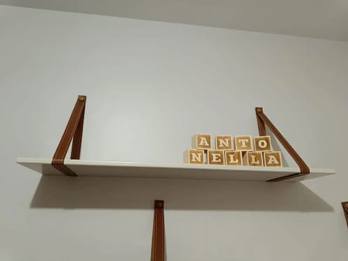 Customer photo review of Custom Wooden Name Blocks