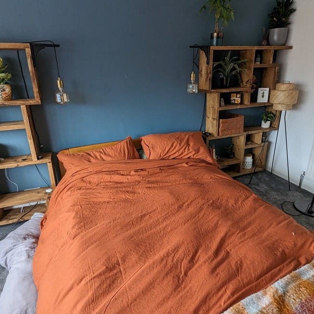 Customer photo review of Reclaimed Wood Bookcase - Rustic Shelving Unit | Scaffold Timber Furniture | Storage-  Boxes