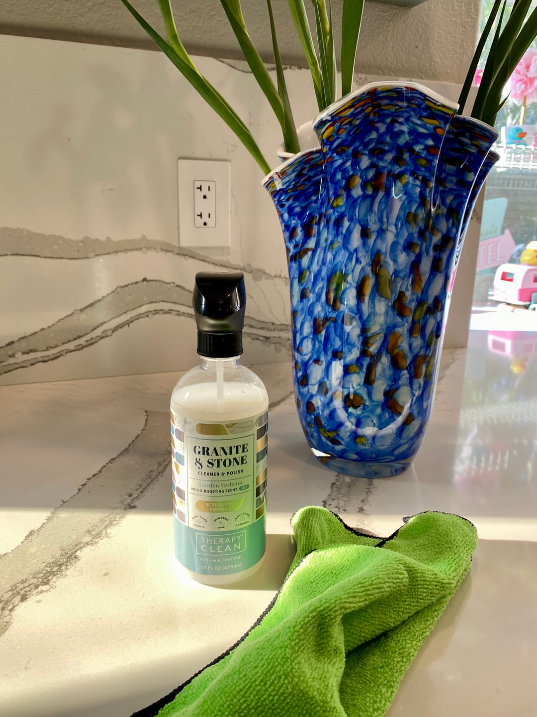 Customer photo review of Granite & Stone Cleaner & Polish 16 oz.