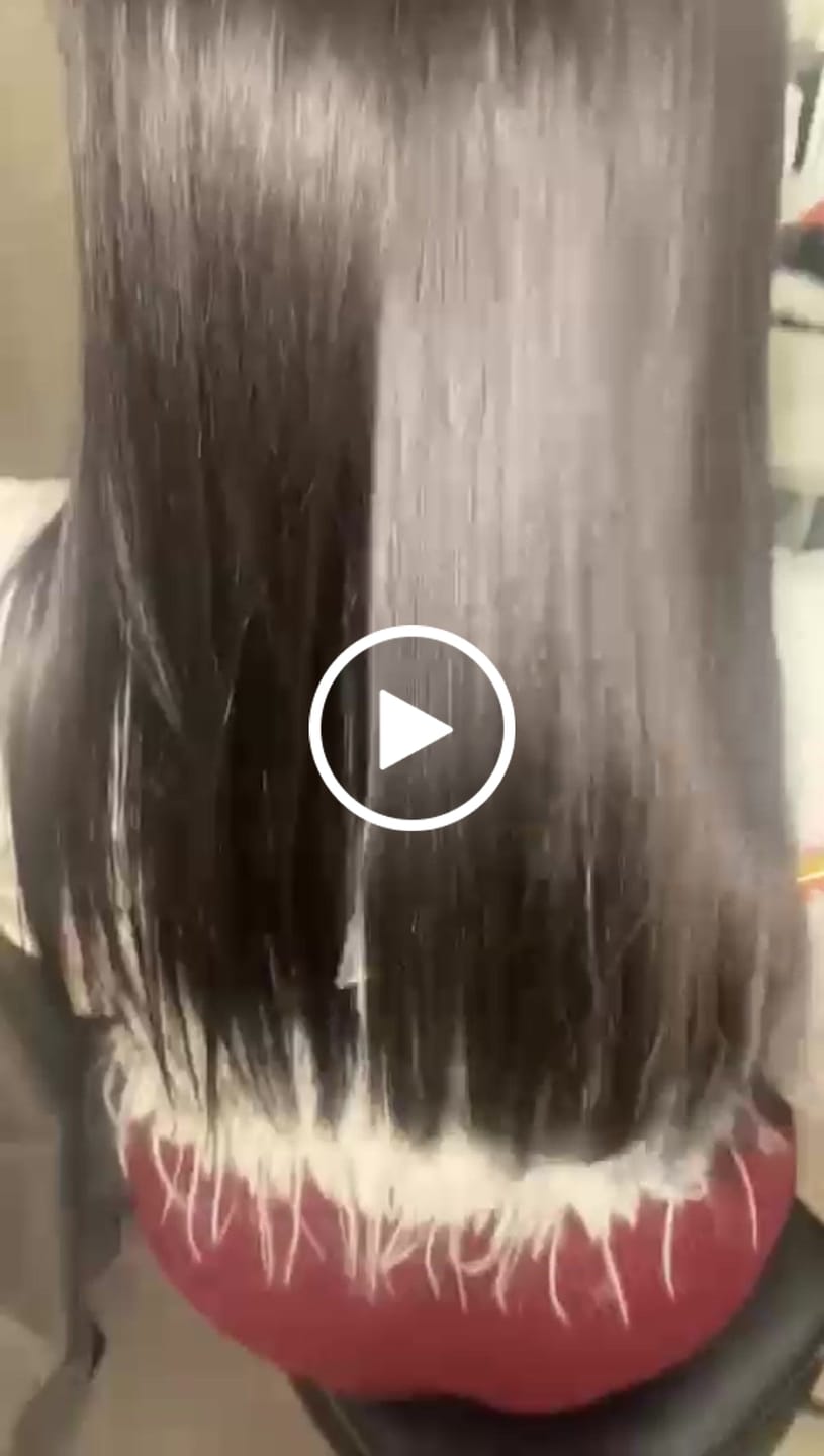 Customer video review of Lissage Au Tanin Salvatore Blue Gold