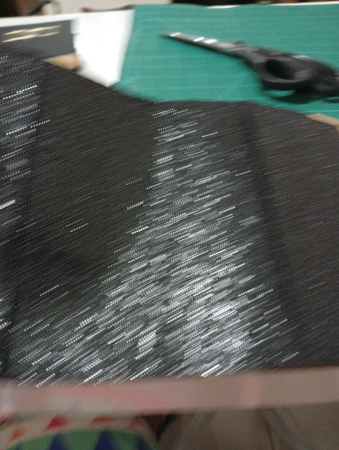 Customer photo review of SHINE GLITTER 0,8MM COM FUNDO SPUN COR PRETO