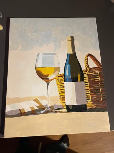 Customer photo review of Malen nach Zahlen -  Champagner am Strand