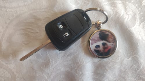 Customer photo review of Schlüsselanhänger mit Hundefoto