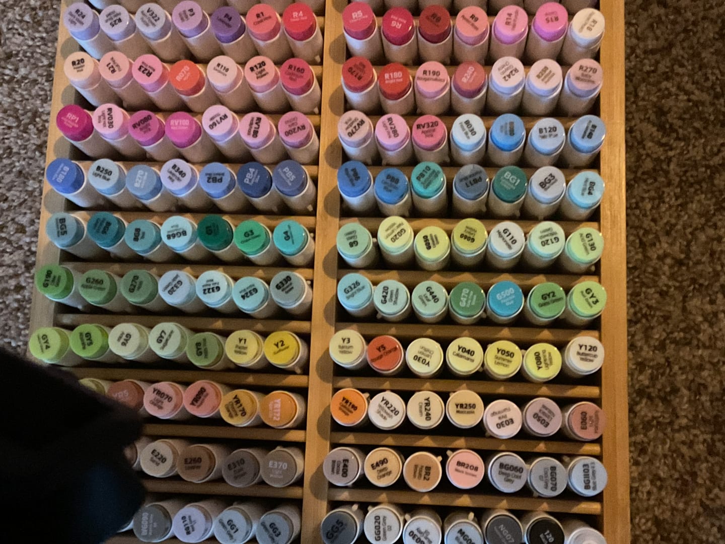Customer photo review of 4-Pack Mystery Palette of Ohuhu Alcohol Markers