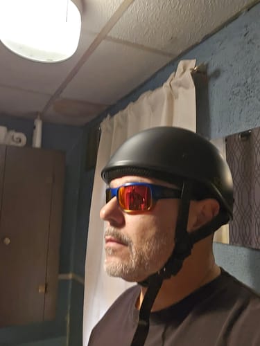 Customer photo review of SOA Smallest Lightest DOT Beanie Flat Black No Peak