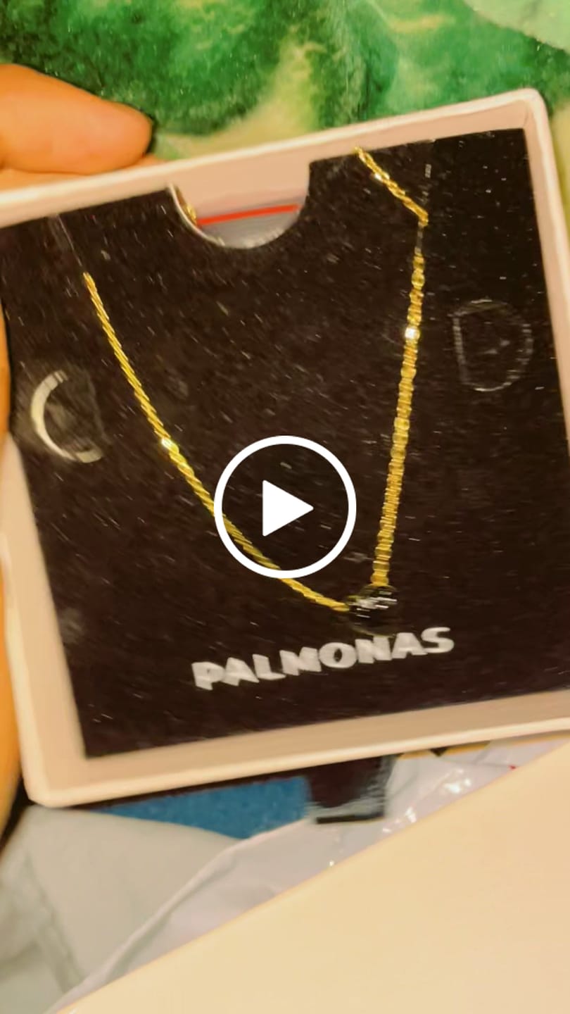 Customer video review of Medium Black Heart Necklace