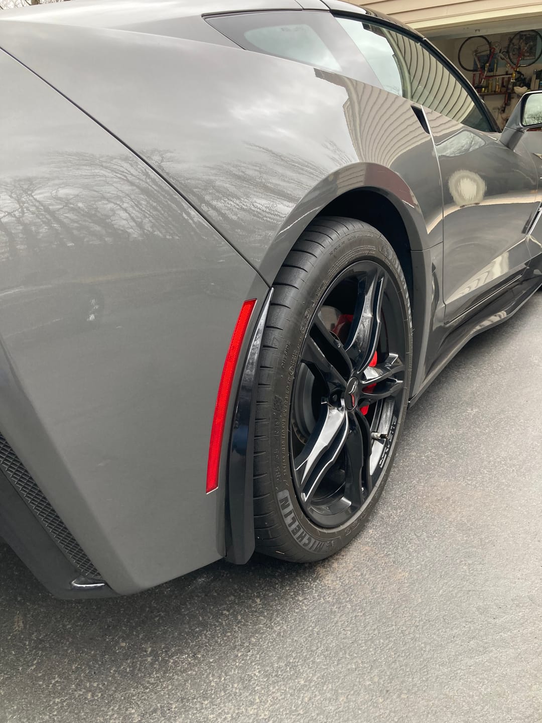 Customer photo review of Corvette C7 Extended Front & Rear Splash Guards