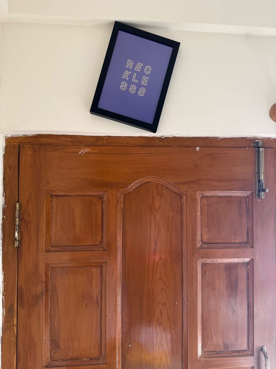 Customer photo review of Reckless Poster