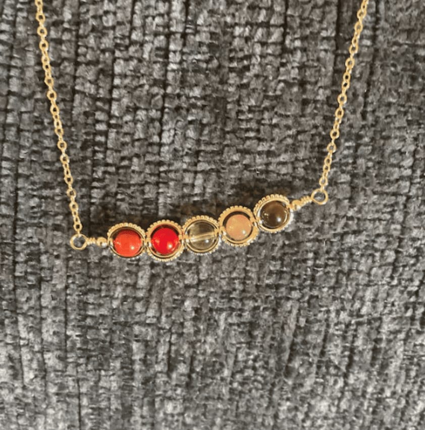 Customer photo review of Leo Necklace