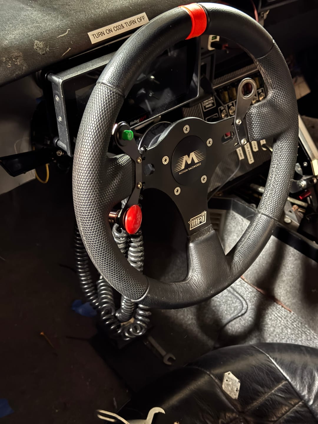 Customer photo review of Holley 6.86" 553-112 Adjustable Dash Mount w/ Billet Clamp 15-01013