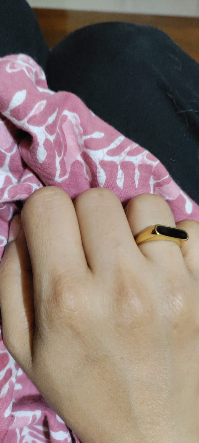 Customer photo review of Black Bar Ring