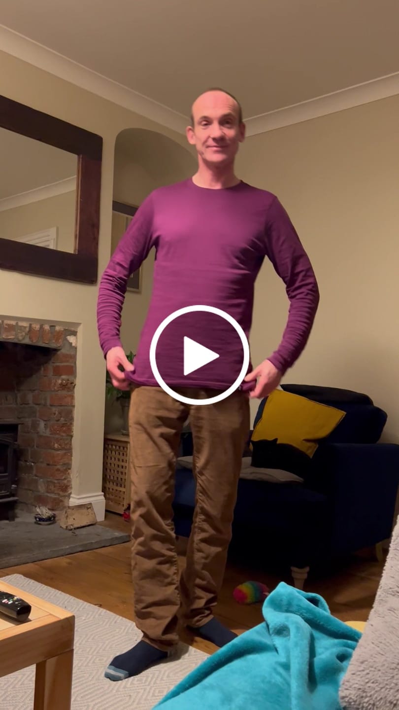 Customer video review of Organic Tall Long Sleeve T-Shirt (Dark Purple)