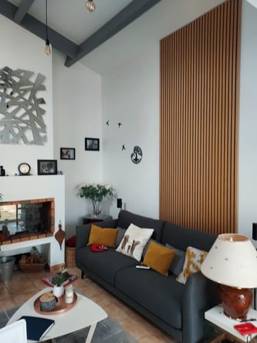 Customer photo review of Panneau acoustique en bois | Chêne Rustique | De première qualité