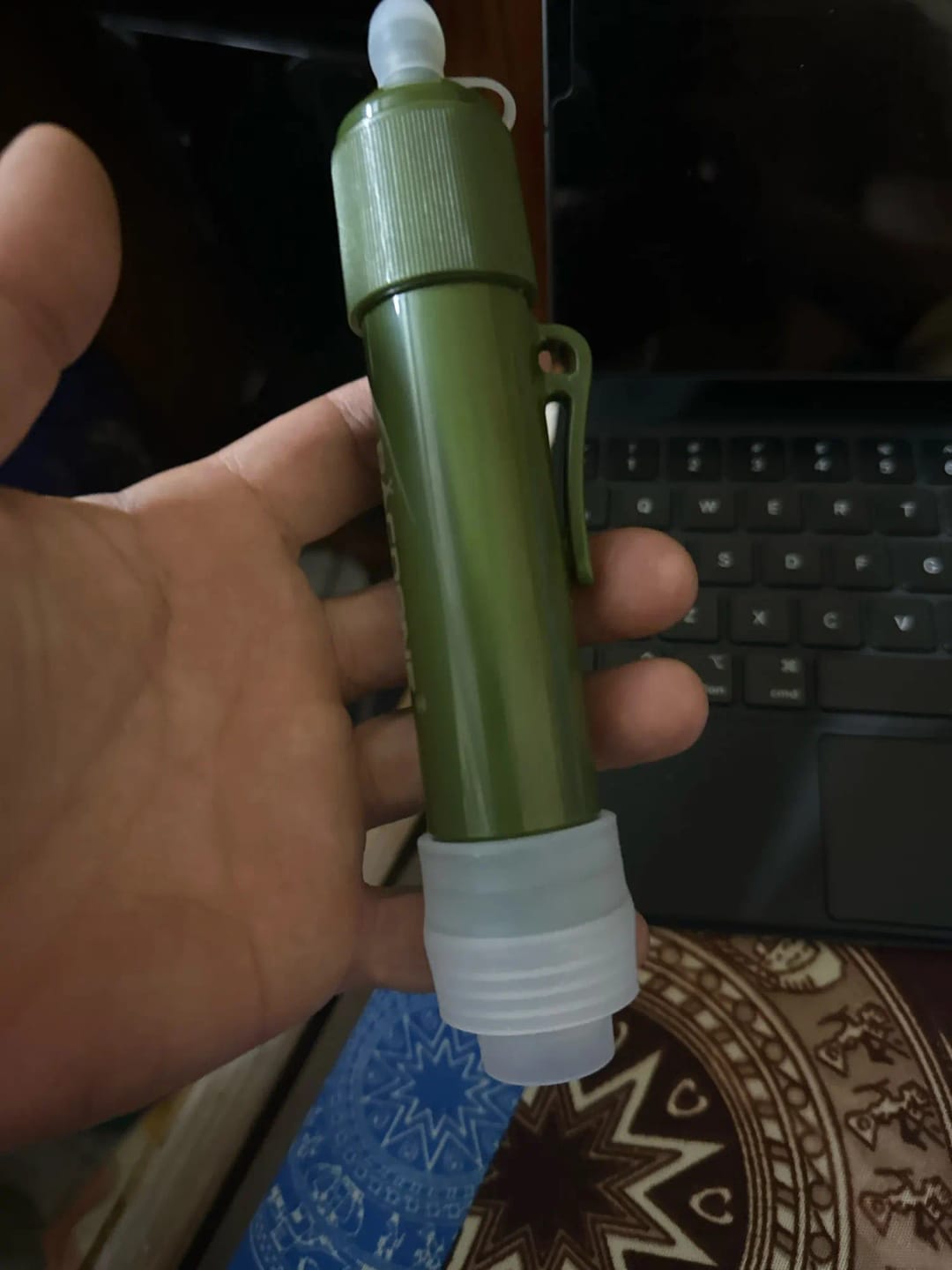 Customer photo review of Kompakter Wasserfilter für Camping & Survival