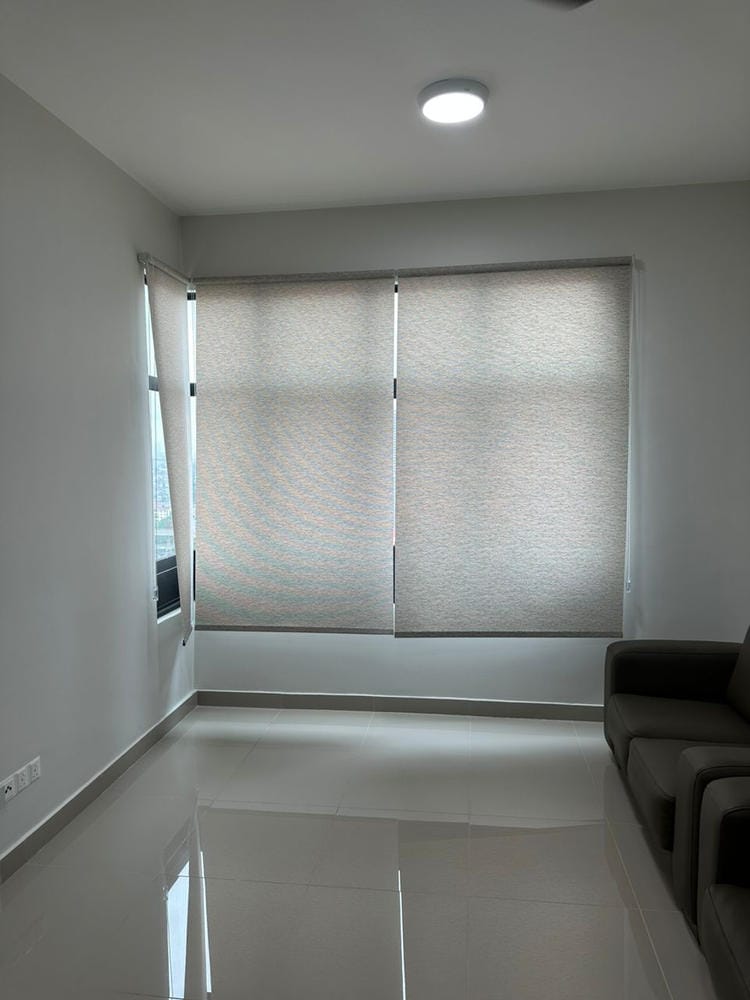 Customer photo review of Somas Designer Luxury Semi-Blackout Roller Blinds