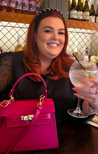 Customer photo review of Polly Top Handle Bag