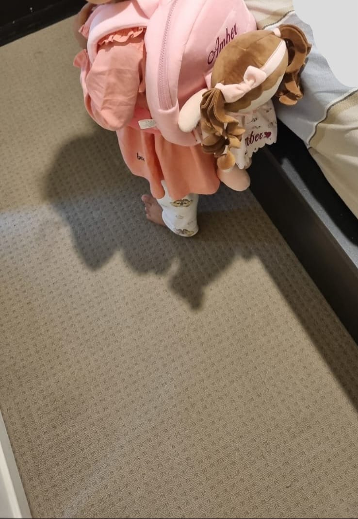 Customer photo review of Personalized Princess Breeze Doll Carrier Backpack