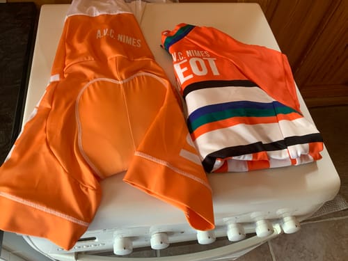 Customer photo review of KAS White Retro Cycling Shorts