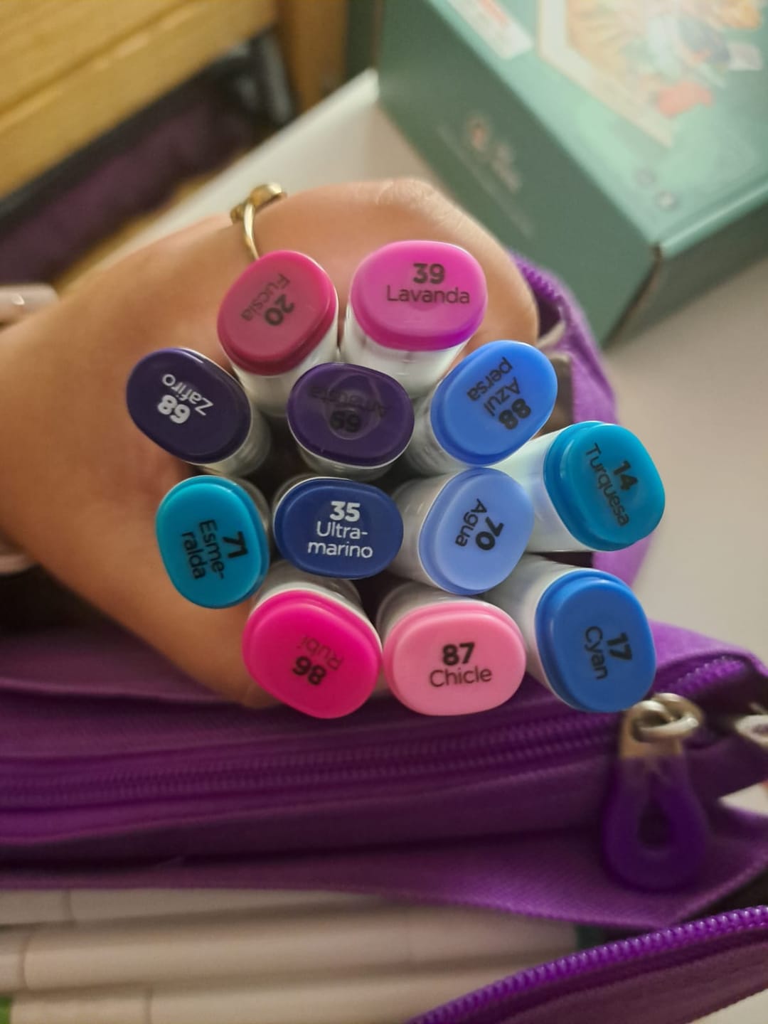 Customer photo review of Filgo Alloy - Set 12 Marcadores al Alcohol Tonos Fríos
