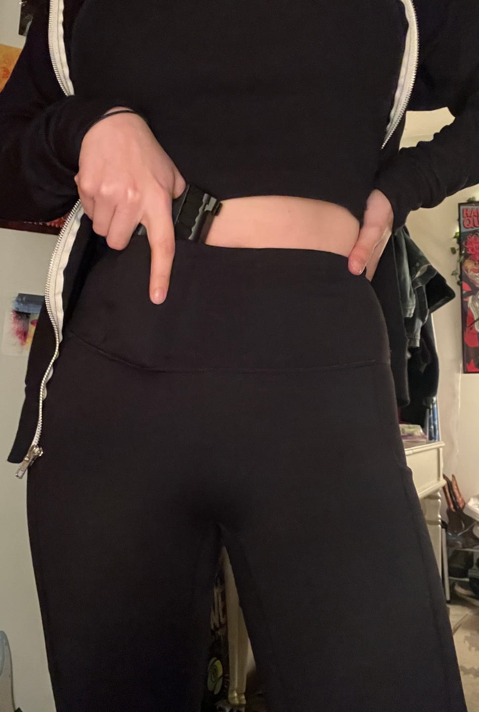 Customer photo review of Concealed Carry Leggings With Pockets | Black