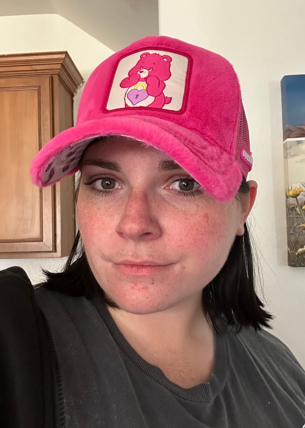 Customer photo review of OVERLORD X Care Bears: Secret Bear Trucker Cap