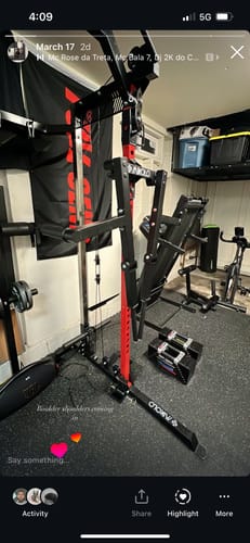 Customer photo review of Rack Mounted Lateral Raise
