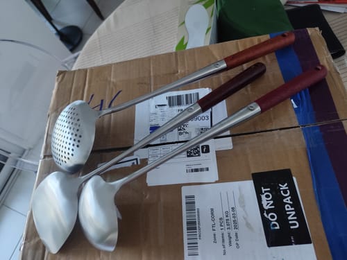 Customer photo review of Le Kit Hoka Ustensiles pour Wok