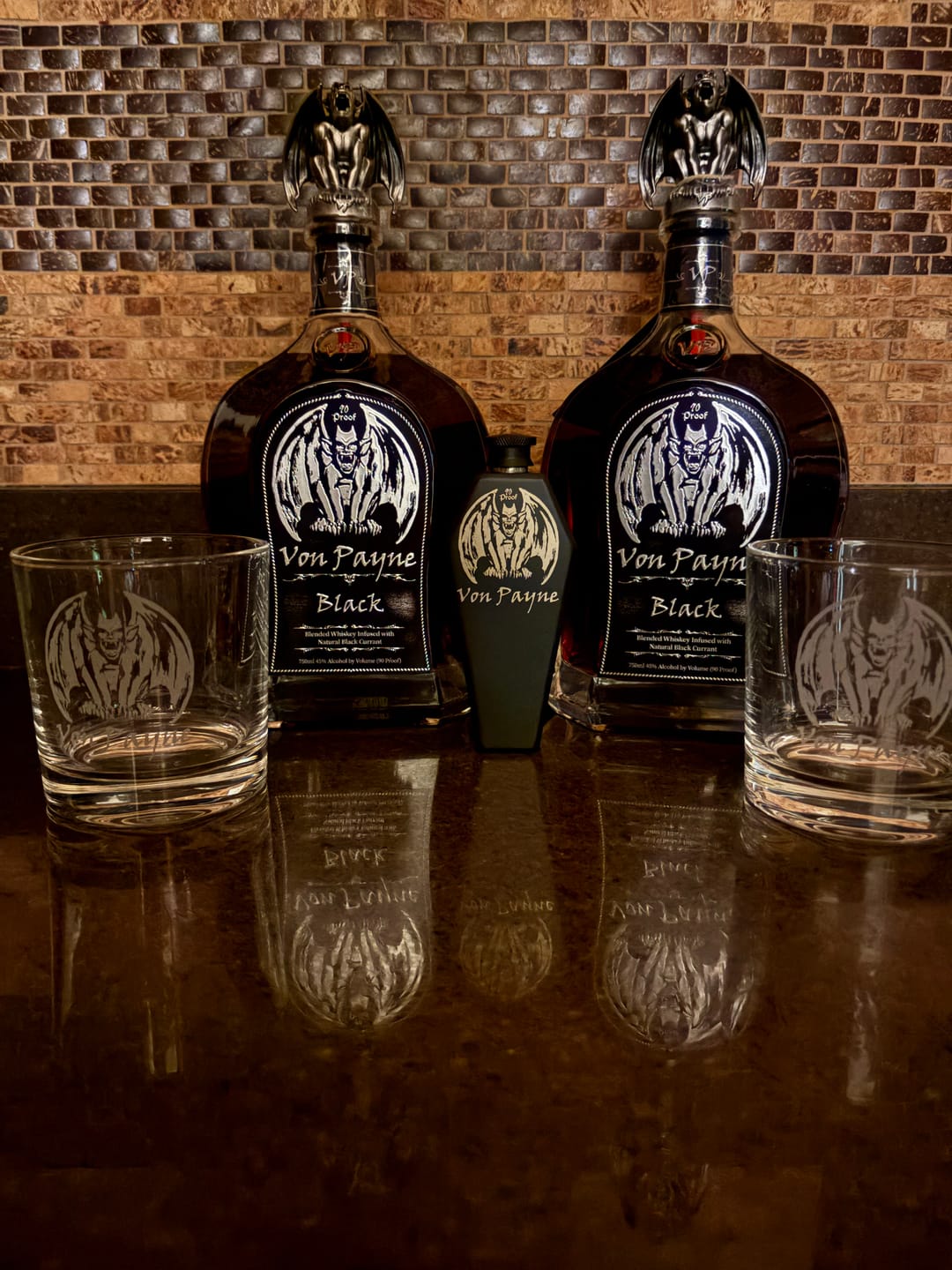 Customer photo review of Von Payne Black Blended Whiskey (2) Bottle Bundle