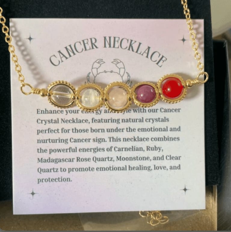 Customer photo review of Cancer Necklace