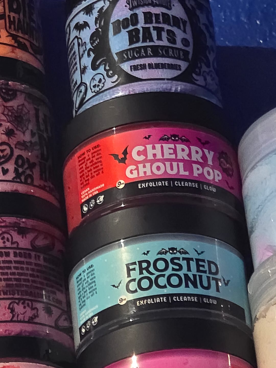 Customer photo review of Cherry Ghoul Pop Cream Scrub